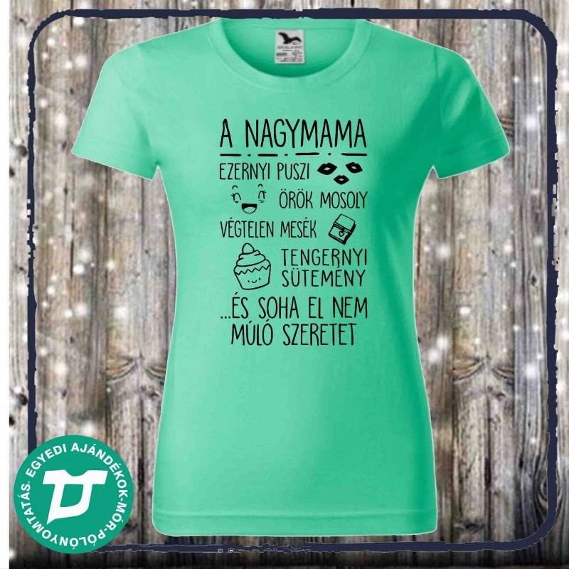 A nagymama ezernyi puszi