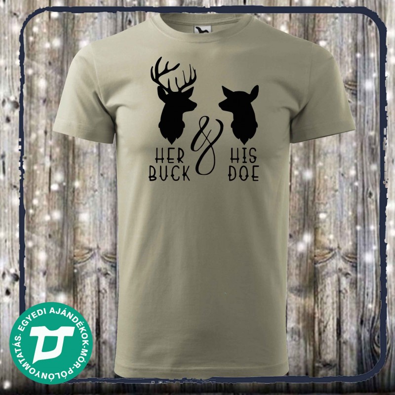 Her Buck His Doe páros póló