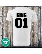 King és Queen páros póló
