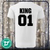 King és Queen páros póló
