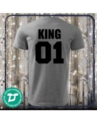 King és Queen páros póló