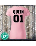 King és Queen páros póló