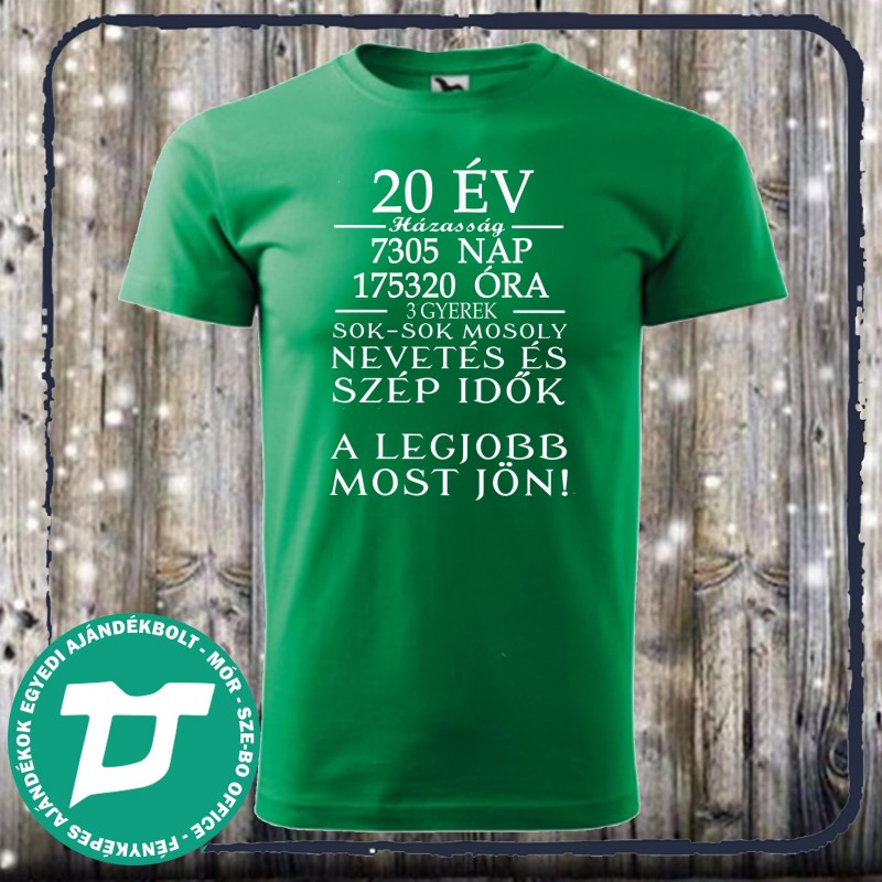 Házassági évforduló páros póló