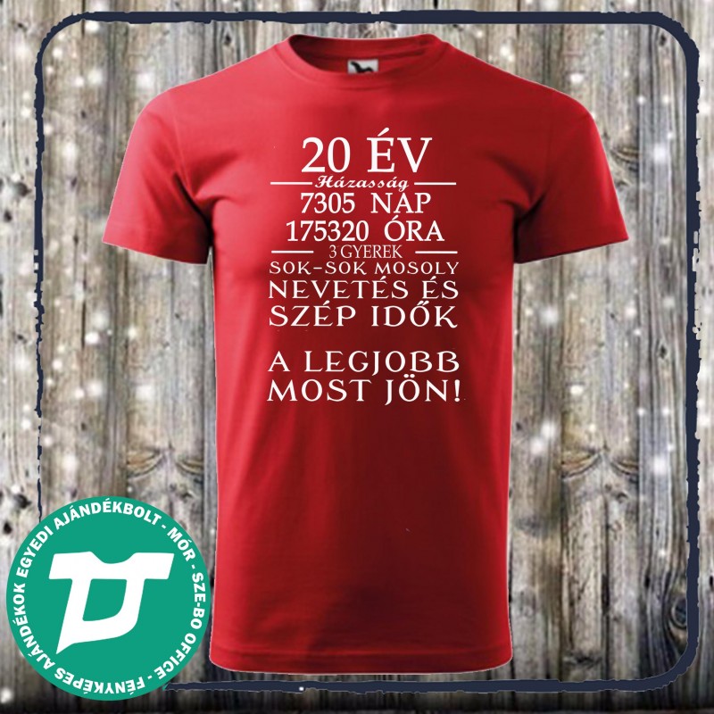 Házassági évforduló páros póló