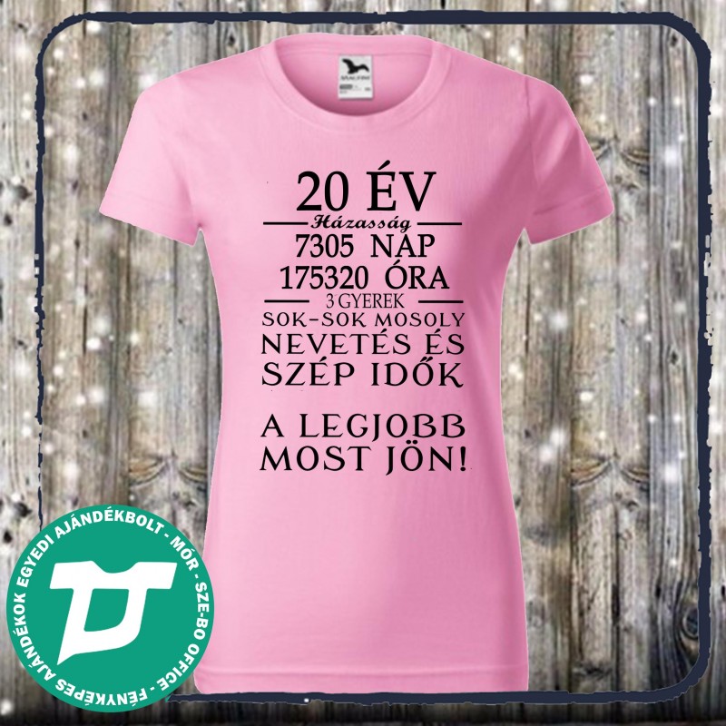 Házassági évforduló páros póló