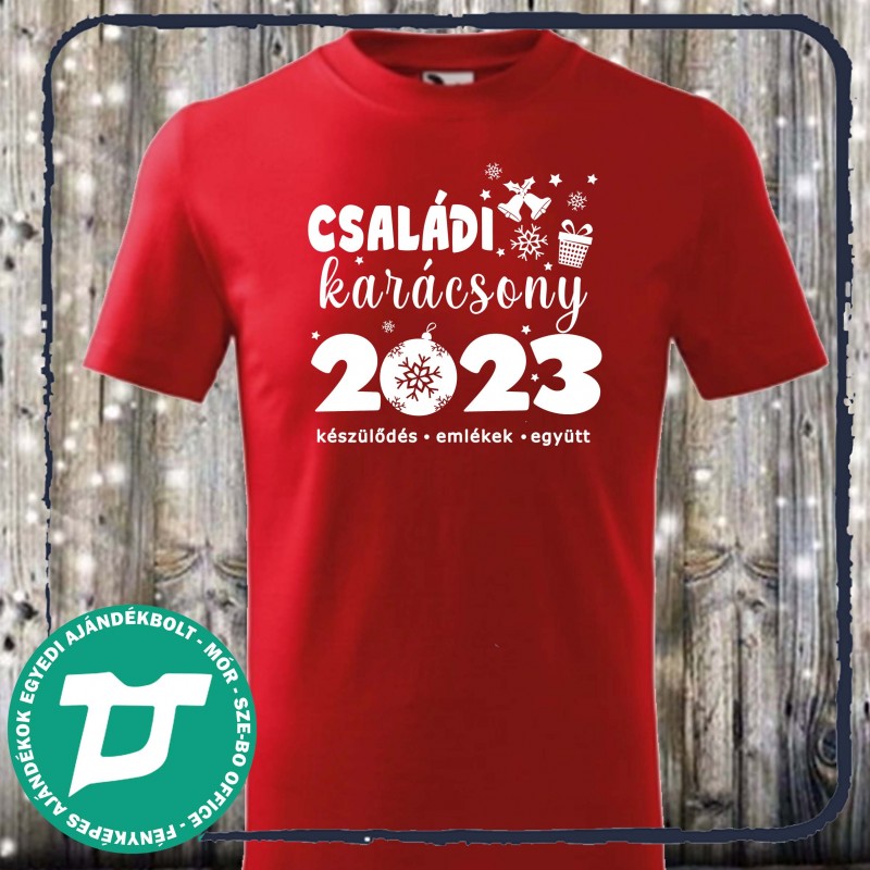 Családi karácsonyi póló