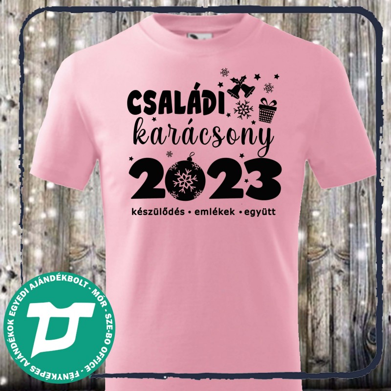 Családi karácsonyi póló