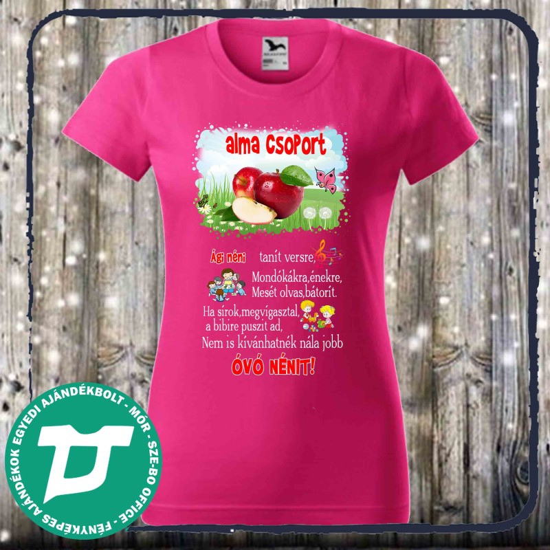 Óvónőnek póló csoport mintával