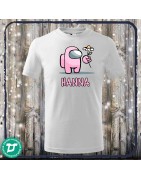 Among us  pink póló