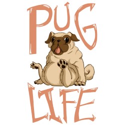 Pug Life póló