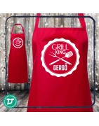 Grill king kötény névvel