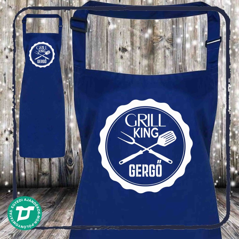 Grill king kötény névvel